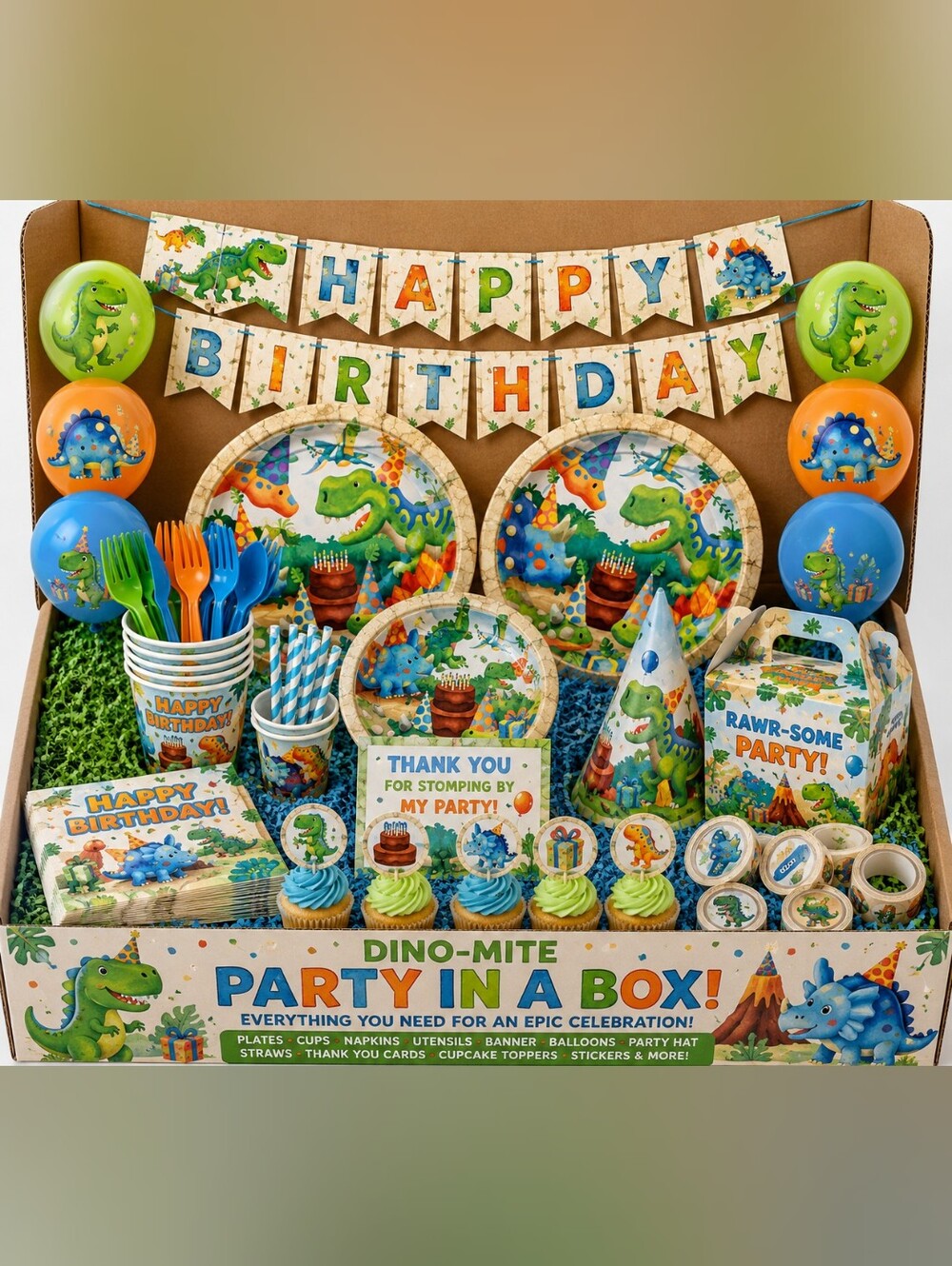 Dinosaur Dino-Mite Party In A Box!